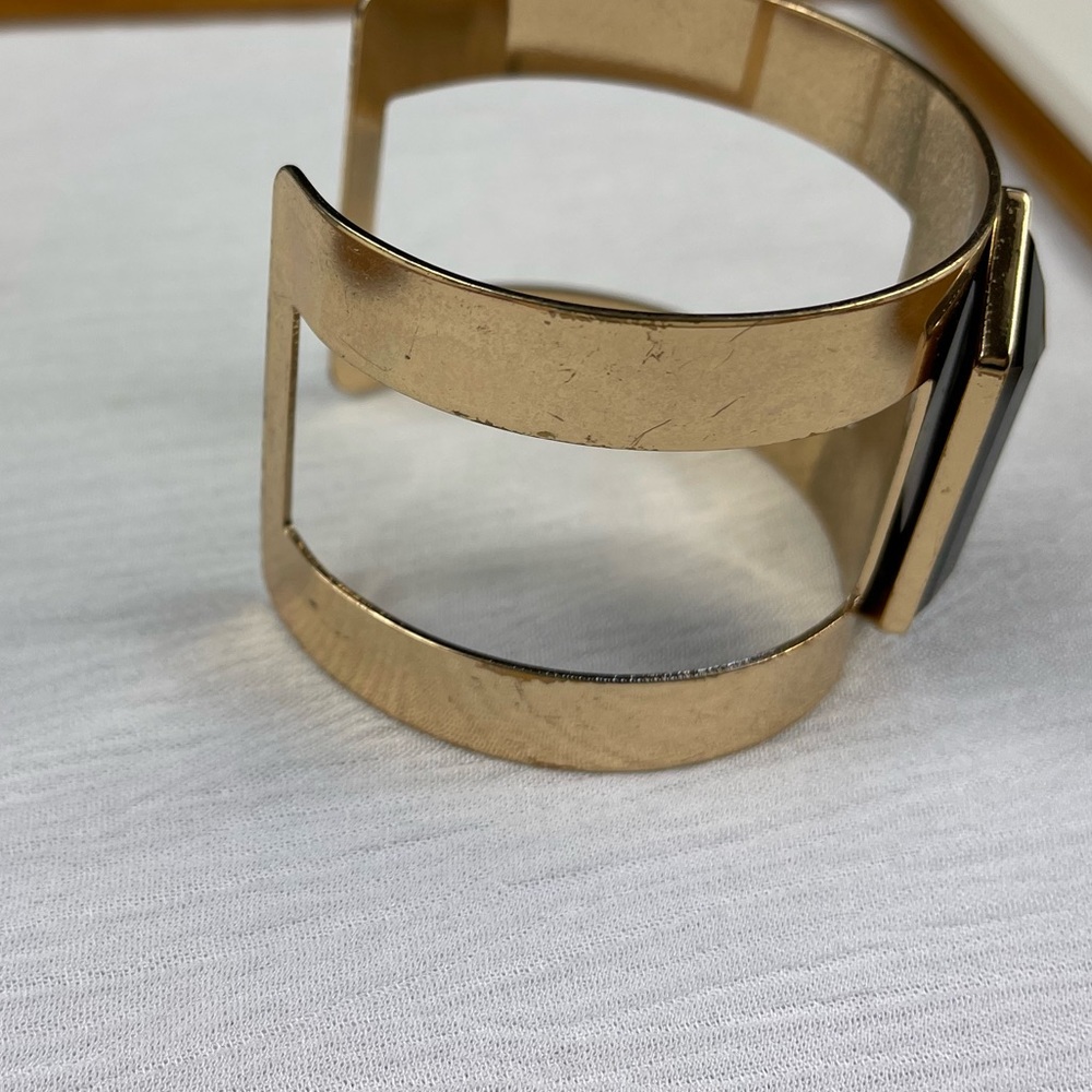 Black & Gold Cuff Bracelet - Picture 8 of 9